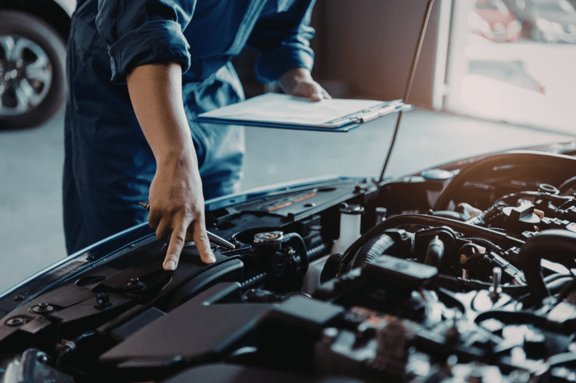Automotive technician working